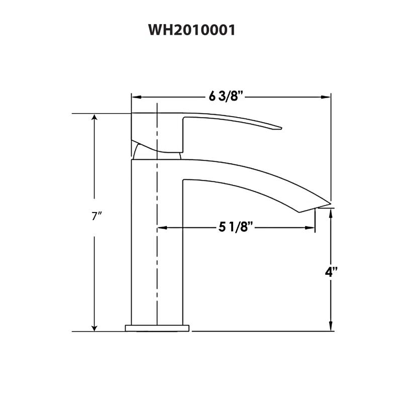 Jem Single-Hole Single-handle Bathroom Faucet with Drain Assembly