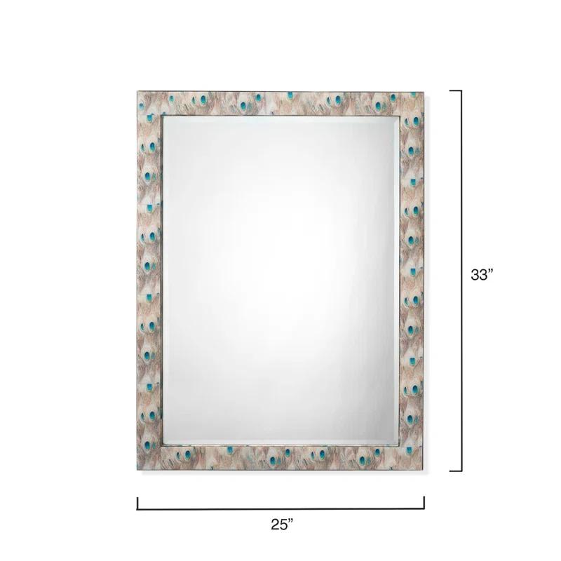Jamie Young Company Plume Engineered Wood Flat Wall Mirror