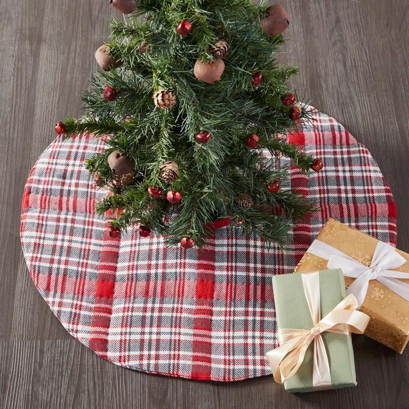 Plaid Cotton Tree Skirt