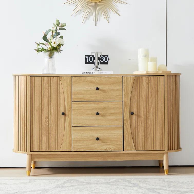George Oliver Evana 55"Sideboard with 3 Drawer