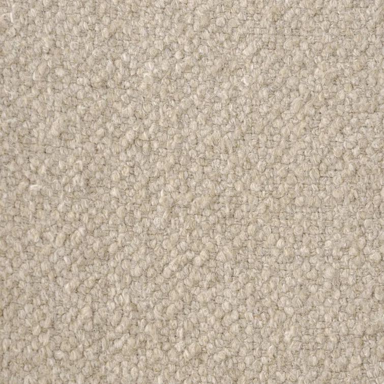 Berber Oatmeal Linen Blend Swivel Barrel Chair with Wood Base