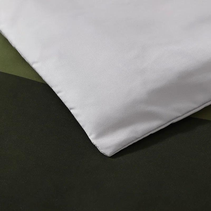 Eddie Bauer Skyline Stripe Reversible Green Duvet Cover Set