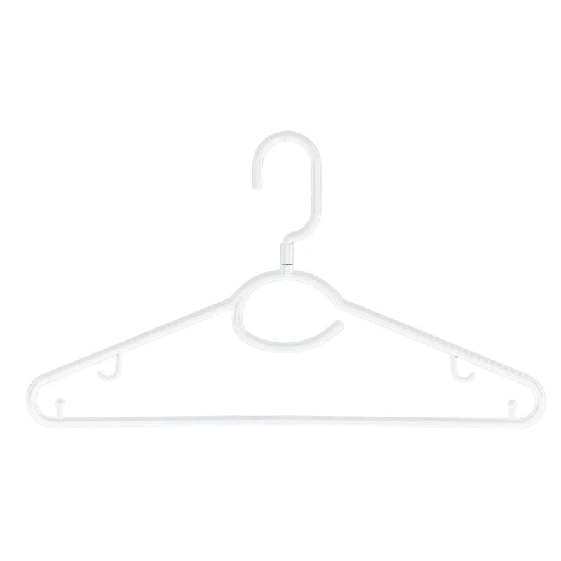 Laundry 360 Woolite Plastic Standard Hanger for Dress/Shirt/Sweater (Set of 5)