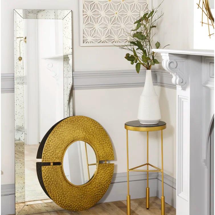 Latitude Run® Crystalline Mirror Flat Wall Mirror