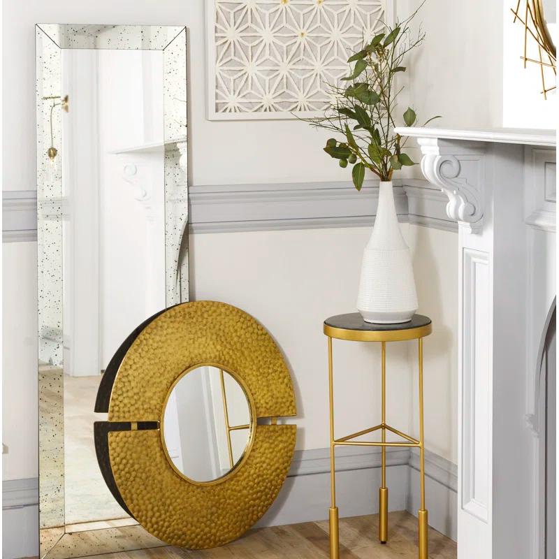 Latitude Run® Crystalline Mirror Flat Wall Mirror