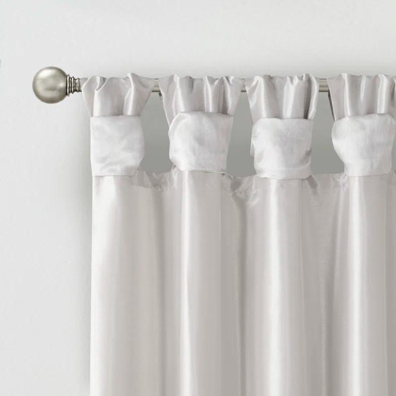 Madison Park Emilia Lightweight Faux Silk Single Valance with Beads