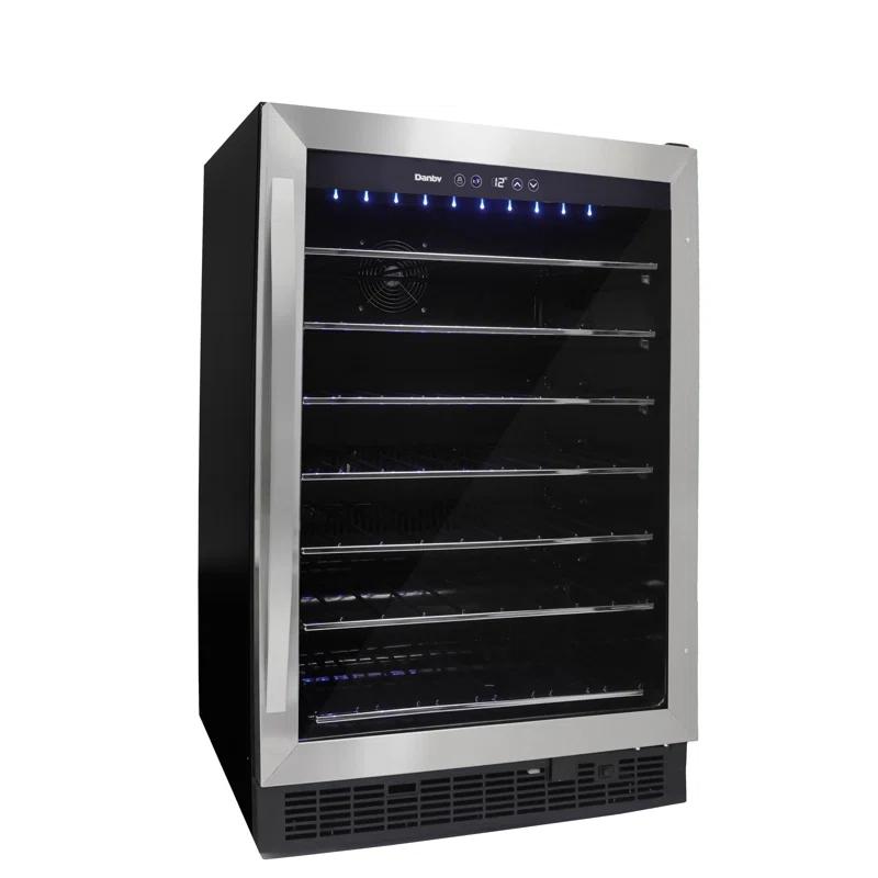 Danby Danby Single Zone 23.8'' Built-In 60 Bottle Wine Refrigerator with Reversible Door