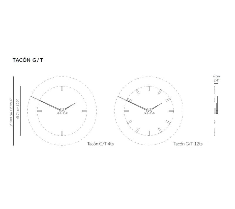 Tacon Metal Wall Clock
