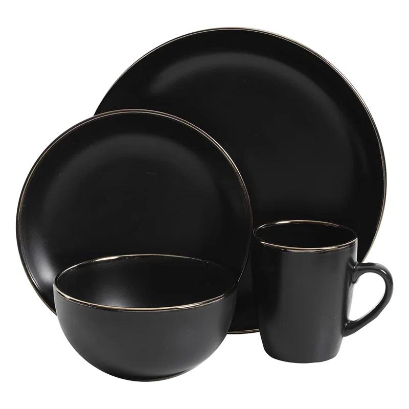 Gibson Home Rockaway Round Stoneware Dinnerware