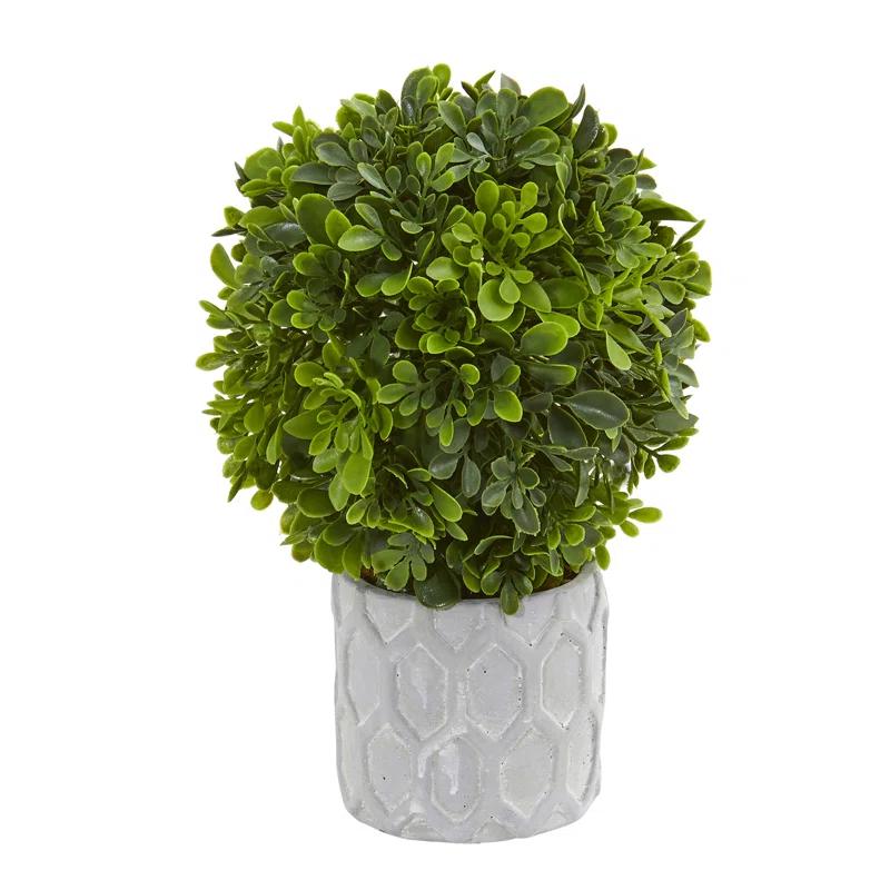 Primrue 9in. Boxwood Artificial Mini Topiary (Set of 3)