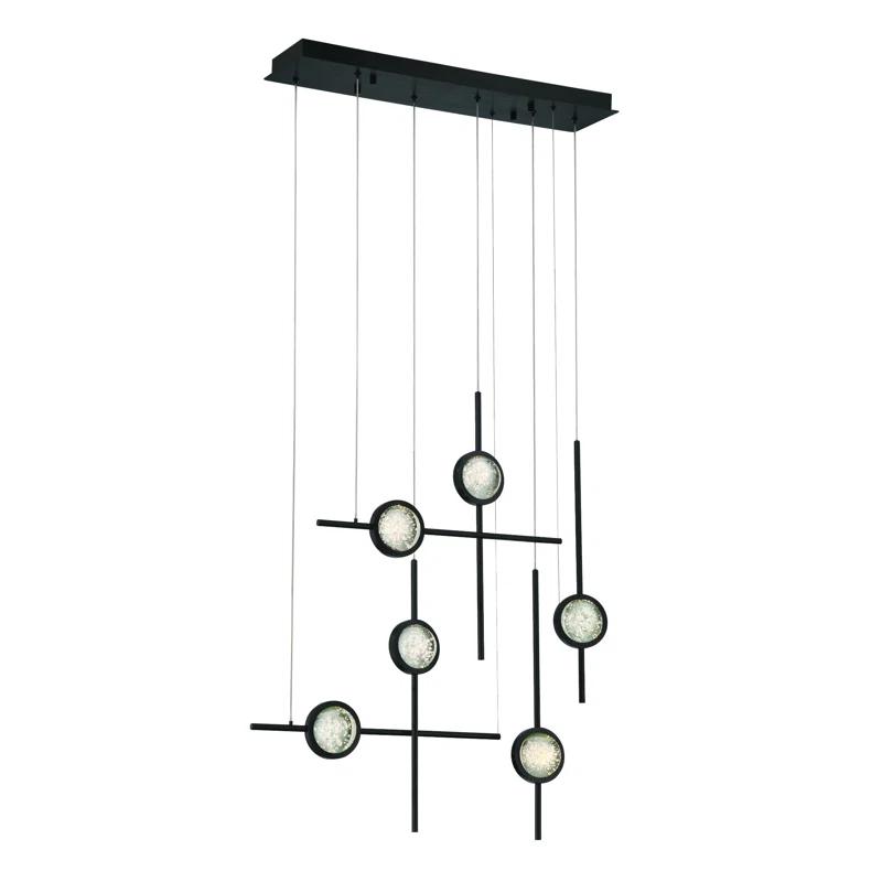 Eurofase Barletta 6 - Light Dimmable LED Linear Chandelier