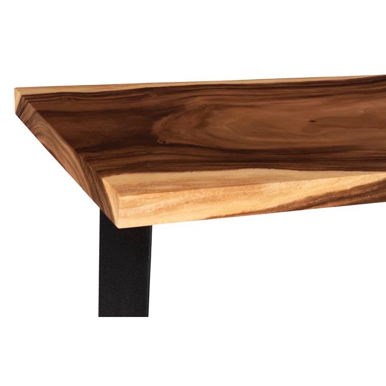 Iron Frame Bar Table, Natural