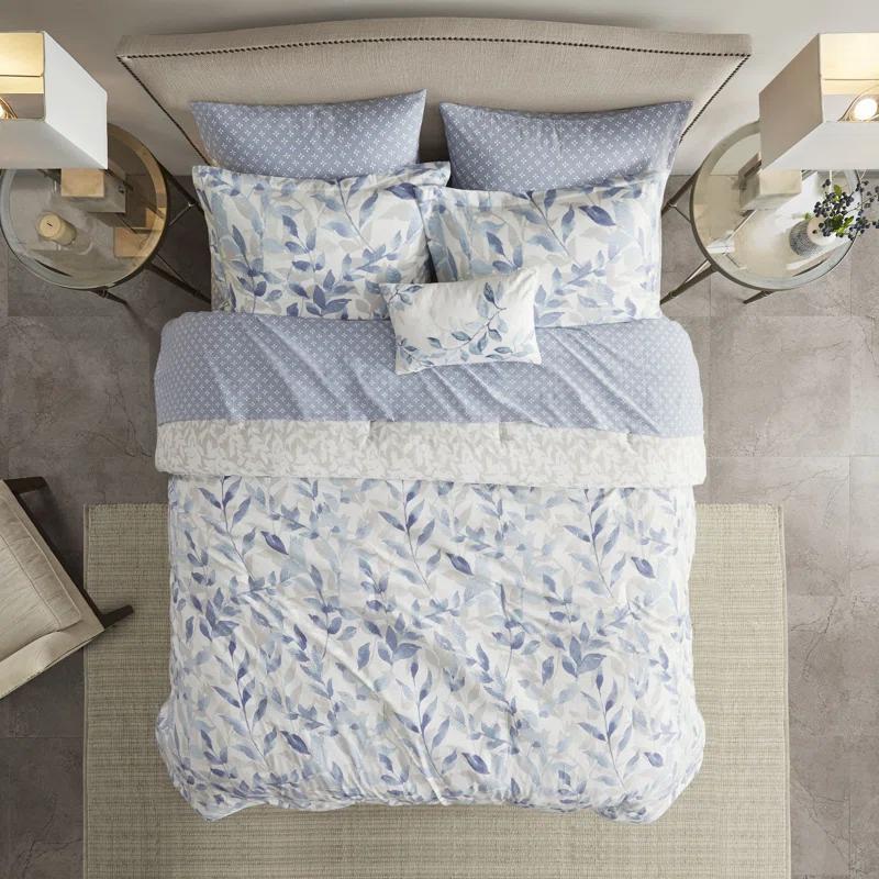 Madison Park Essentials Sofia Microfiber Reversible Comforter Set with Bed Sheets