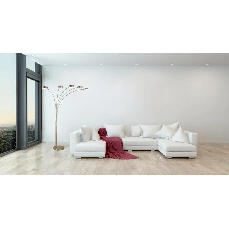 Wade Logan® Alisson 88'' Brushed Nickel Tree Floor Lamp