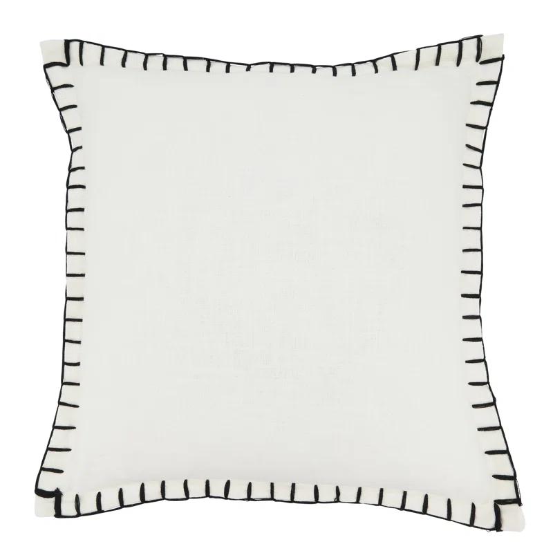 Saro Persephone Collection Cotton Pillow Cover