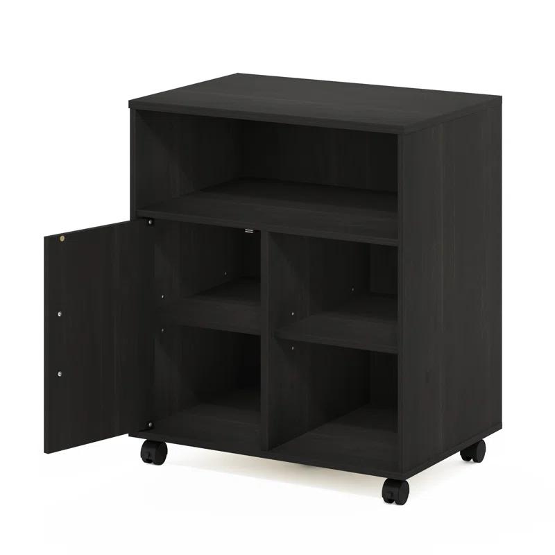 Furinno Econ 26.9'' H x 22.8'' W 1 Printer Stand with Wheels