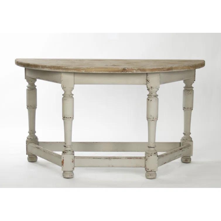 Zentique Rouen 53'' Solid Wood Top Console Table