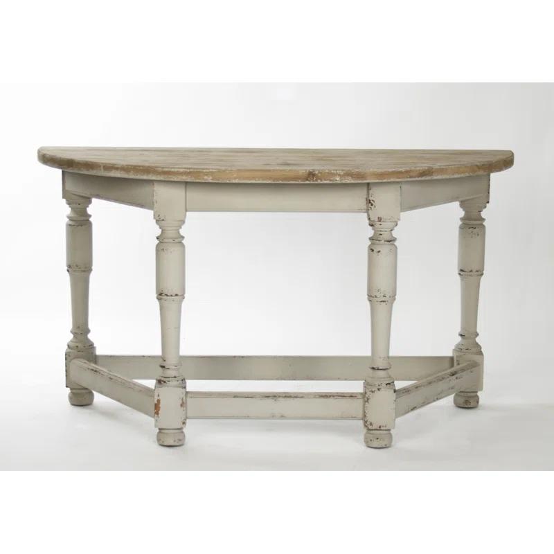Zentique Rouen 53'' Solid Wood Top Console Table