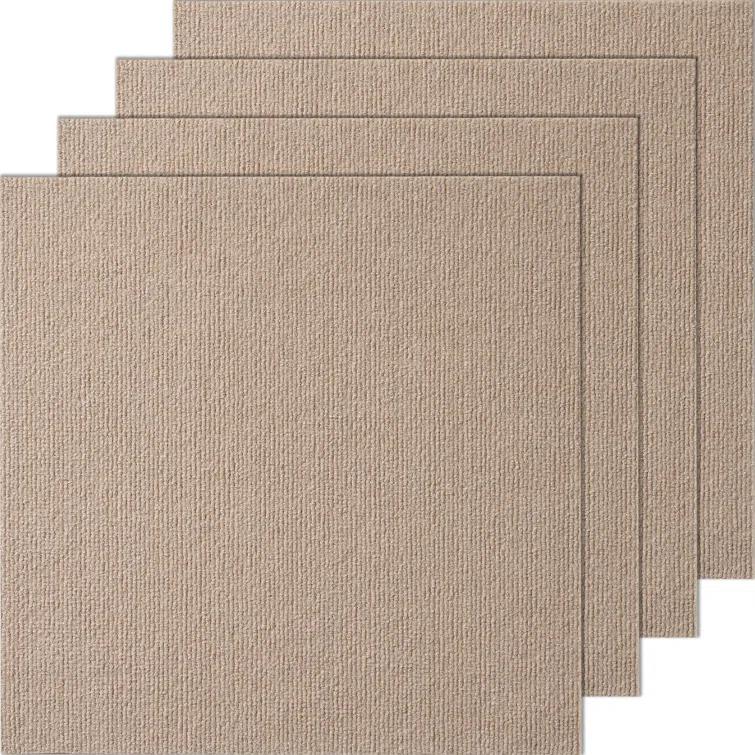 VEVOR 18'' W x 18'' L Level Cut And Loop Polyester Carpet Tile (Set of 10)
