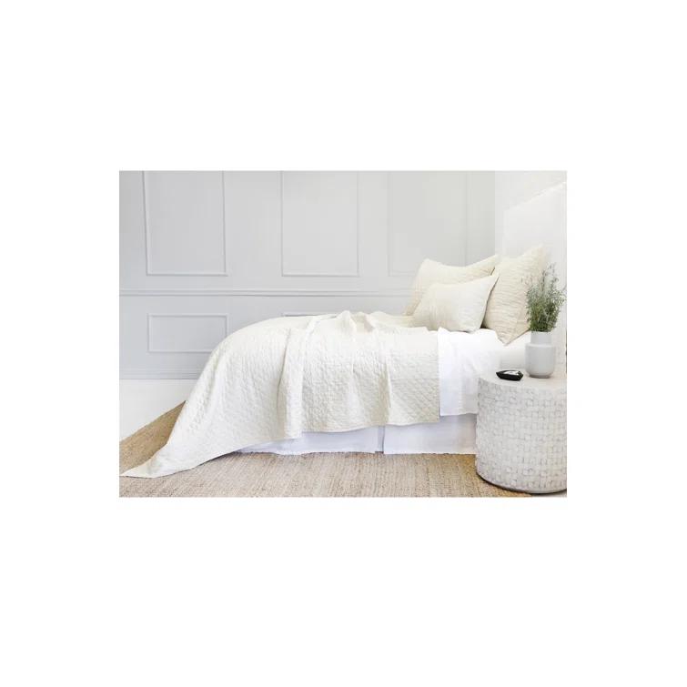 Hampton Quilted Sham by Pom Pom at Home - Cream / Standard