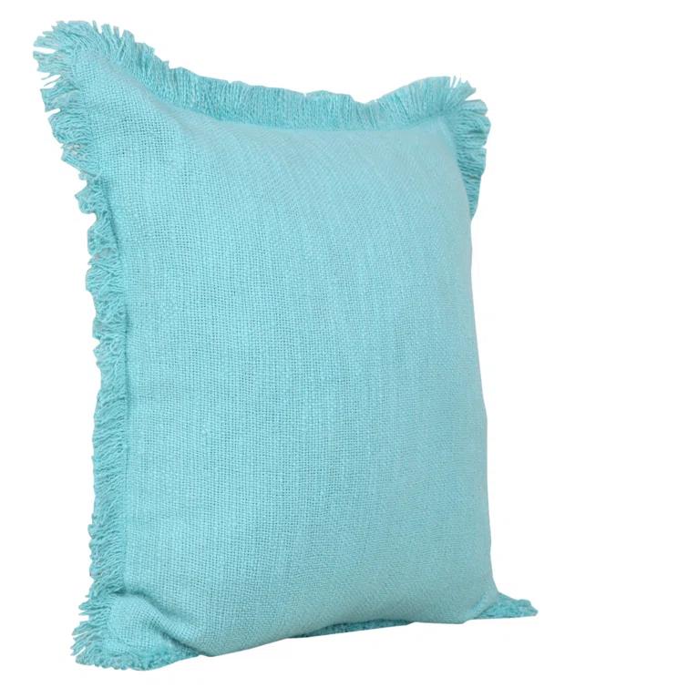 Rajani Home Jessei Fringed Cotton Throw Pillow