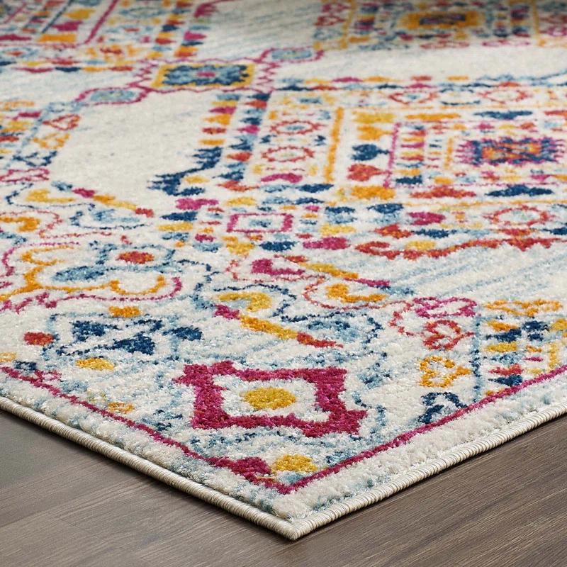 Modway Modway Entourage Khalida Distressed Vintage Floral Lattice Area Rug