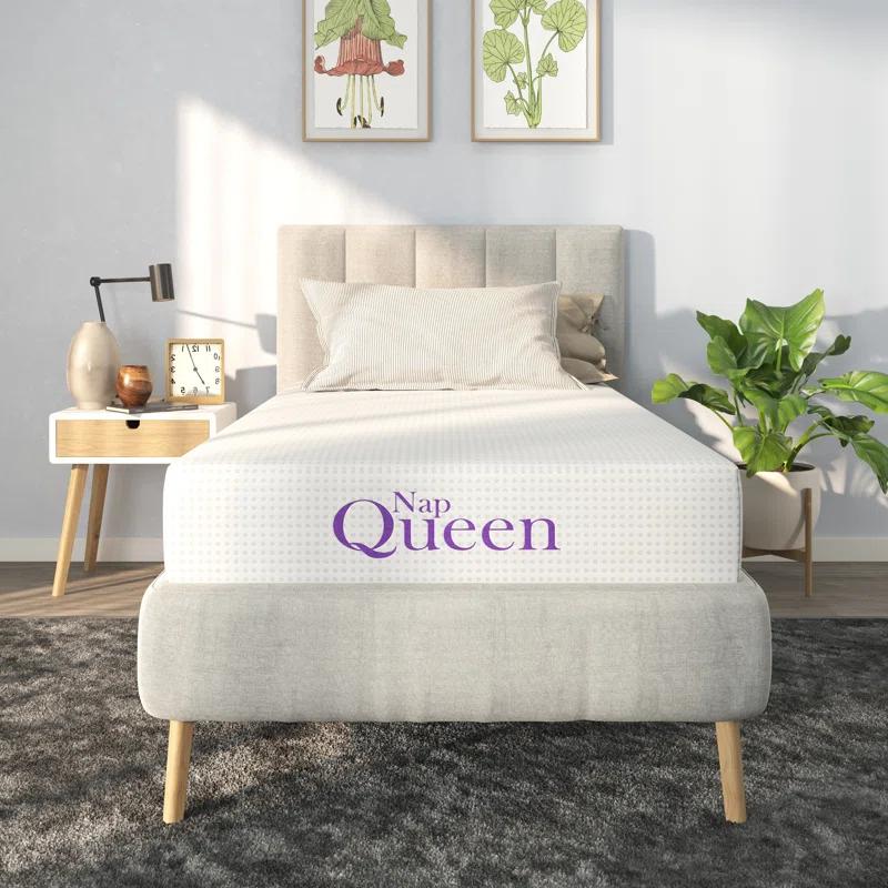 Nap Queen Charlotte, Bamboo Charcoal Infused Medium Firm Memory Foam Mattress & Reviews | Wayfair