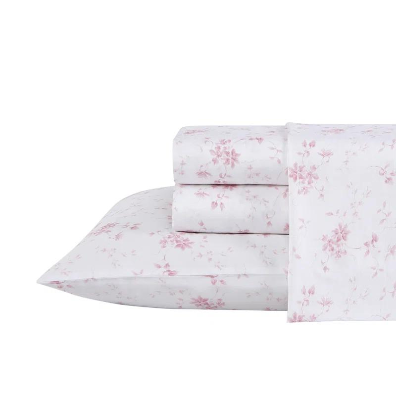 Laura Ashley Sateen Cotton Printed Sheet Sets & Reviews | Wayfair