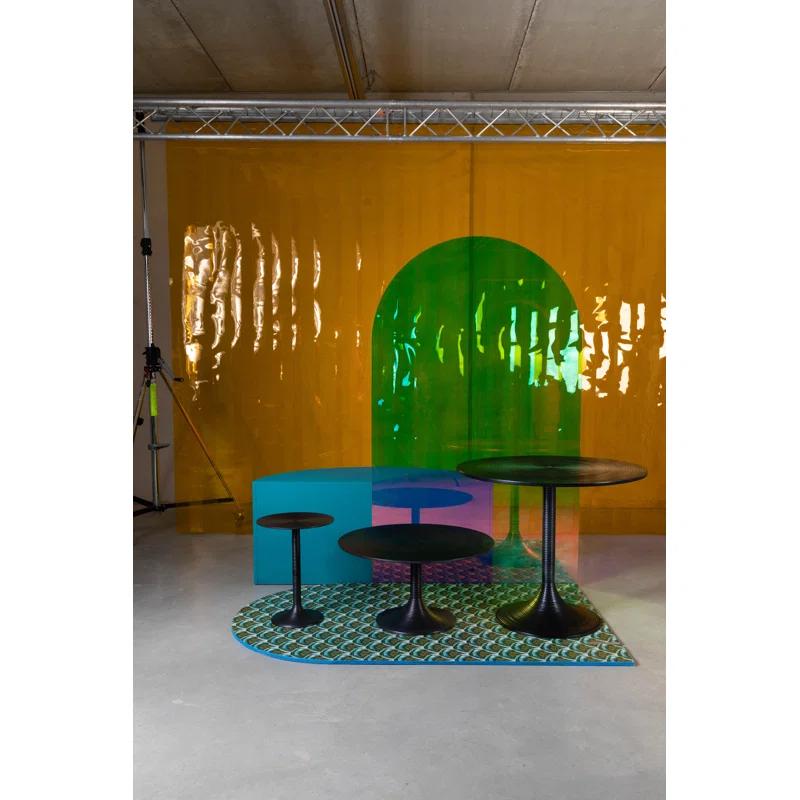 Bold Monkey Hypnotising Round Metal Dining Table