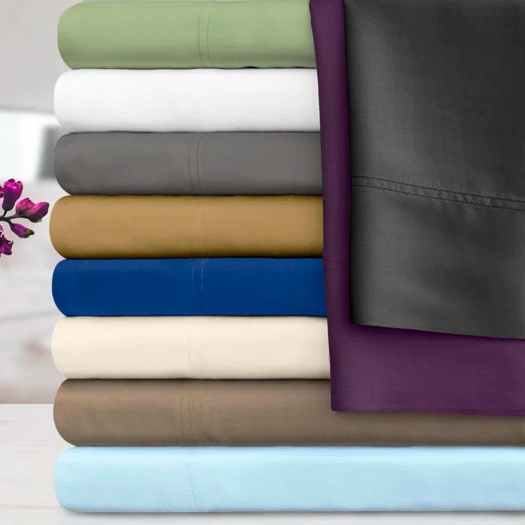 Superior Superior 300 Thread Count Rayon From Bamboo Solid Deep Pocket Bed Sheet Set