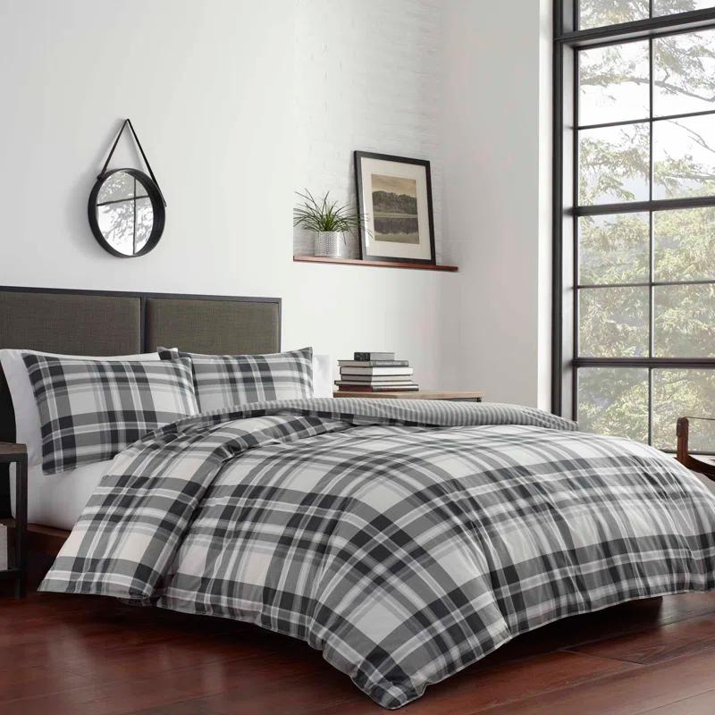 Eddie Bauer Coal Creek Plaid Cotton Comforter Set