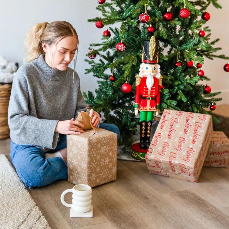 The Holiday Aisle® Kristoff the Christmas Nutcracker Soldier - 2 Statues - 29" (Set of 2)