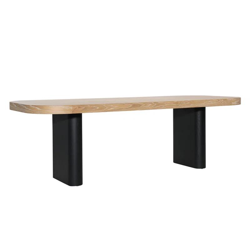 Noor 95'' Natural Sungkai Wood Dining Table