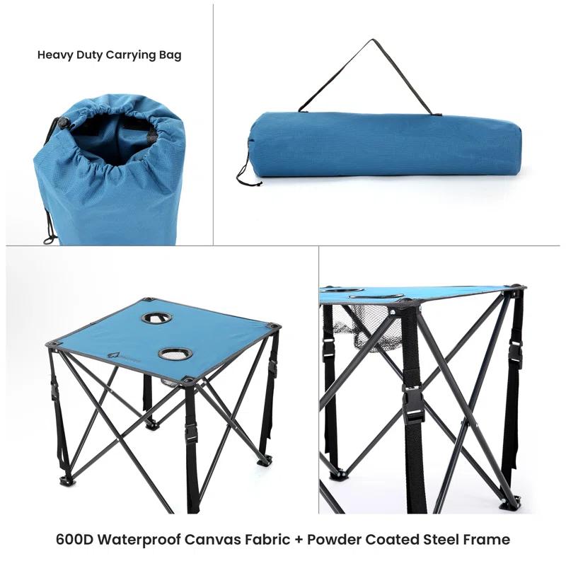 ARROWHEAD Outdoor Square Fabric Outdoor Folding Camping Table