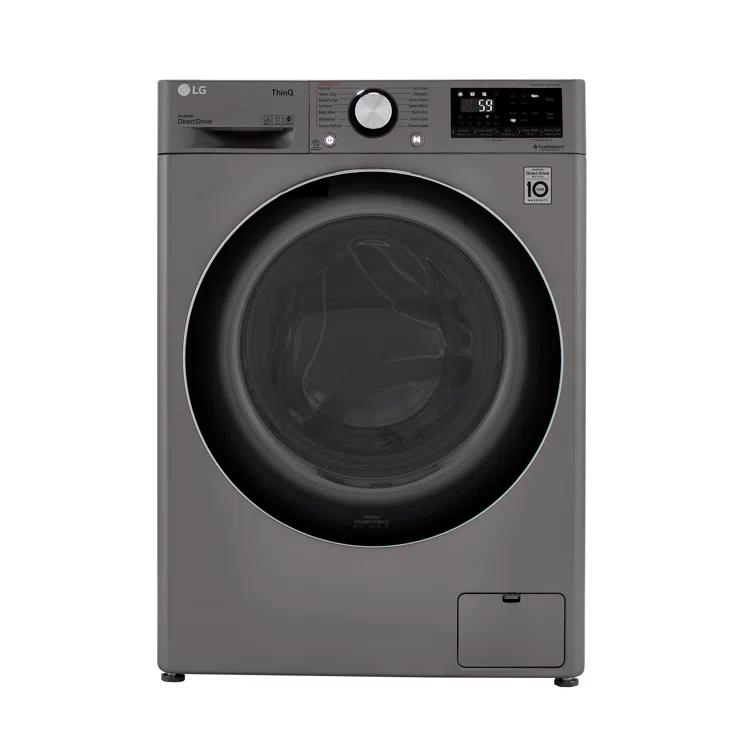 LG LG Smart Wi-Fi Enabled Compact Front Load All-In-One Washer/Dryer Combo with Built-In Intelligence, 2.4 cu. ft. WM3555HVA