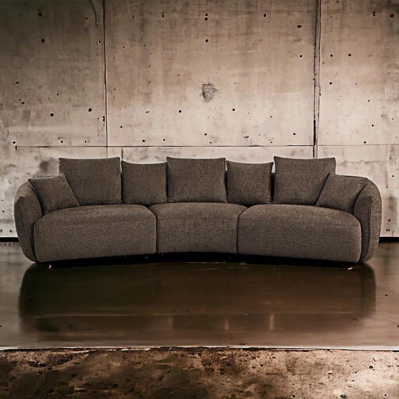 Audiohome Bash Macca Anthology Boucle Sofa With Pillows