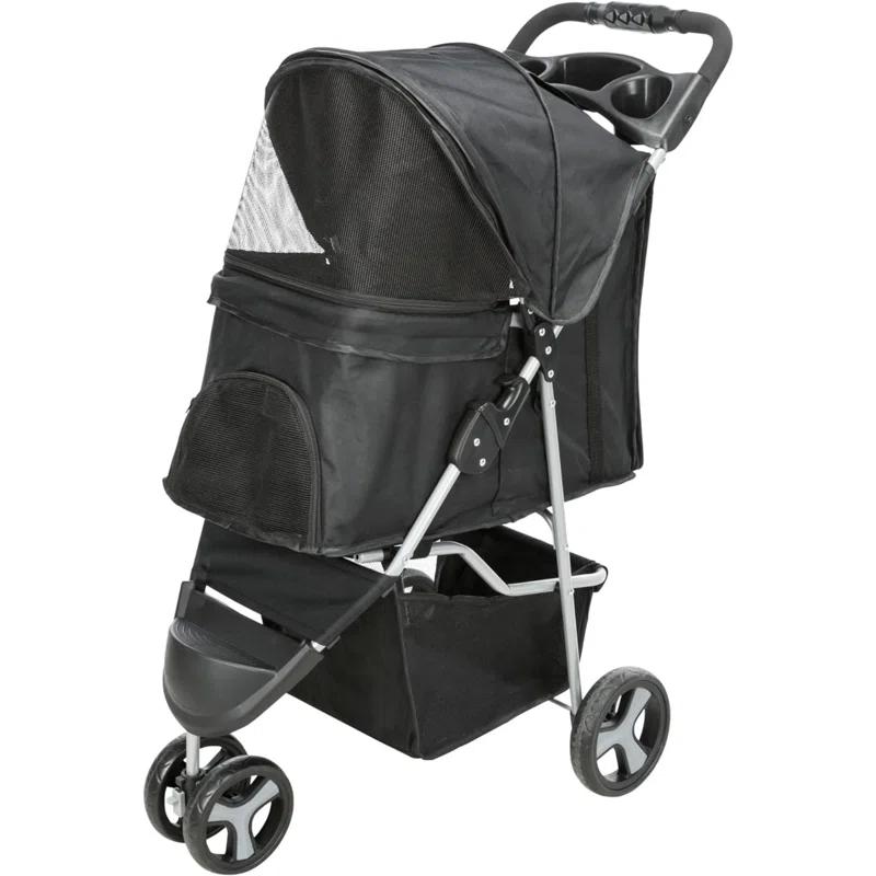 TRIXIE TRIXIE Dog Stroller for Small Dogs and Cats, Lightweight and Compact Pet Stroller