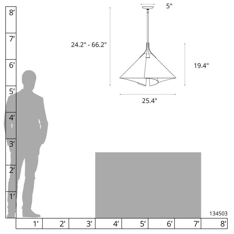 Mobius 1 - Light 25.4" Wide Single Pendant