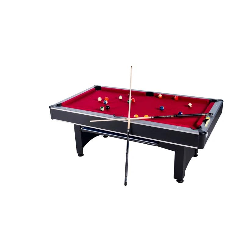 RACK Pool Tables RACK Scorpius 7-Foot Multi Game with Table Tennis Billiard/Pool Table Tennis (Red)