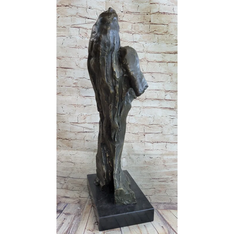 Red Barrel Studio® Tebbo Bronze Statue Figure Abstract Dancer Art Deco Modern Art Bronze Sculpture Deco