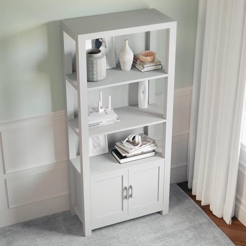 Martha Stewart Teague Martha Stewart 68" Shaker Bookcase with Storage Cabinet