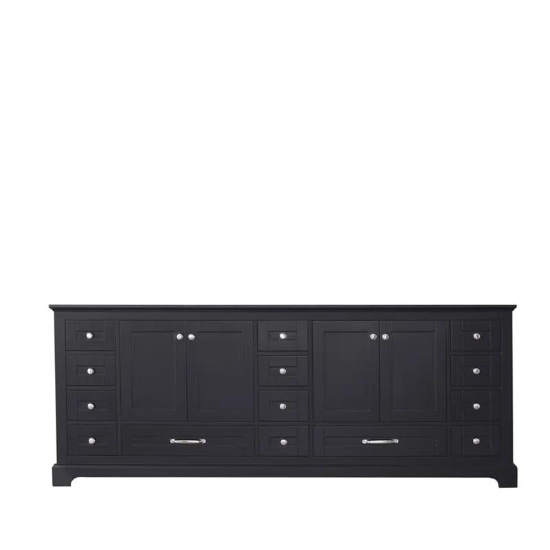 Lexora Dukes 84" Double Bathroom Vanity Base Only