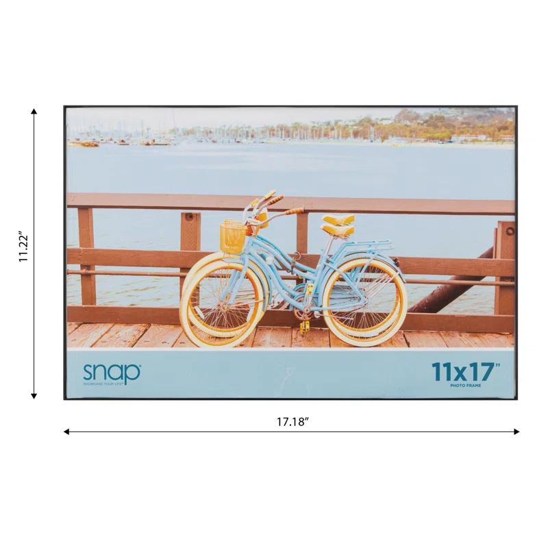 Snap 11" x 17" Black Poster Picture Frame - 4 Frames