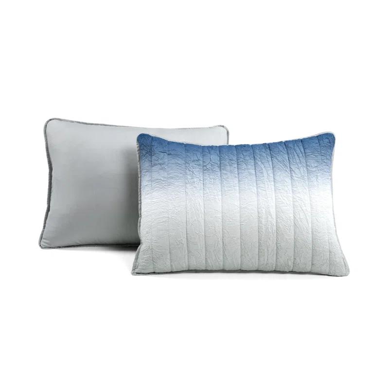 Lush Decor Crinkle Ombre Microfiber Quilt Set