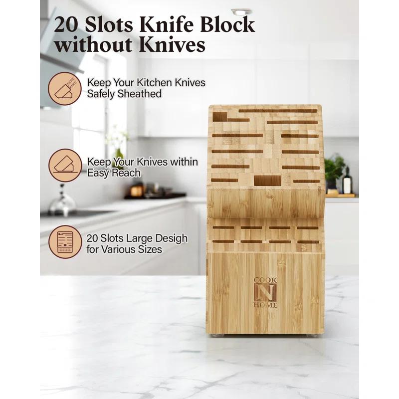Cook N Home Cook N Home Knife Storage Block Without Knives