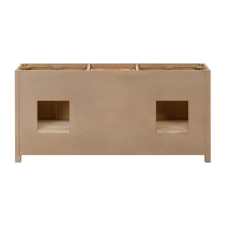 Modero 73" White Engineered Wood Double Vanity with Stone Top