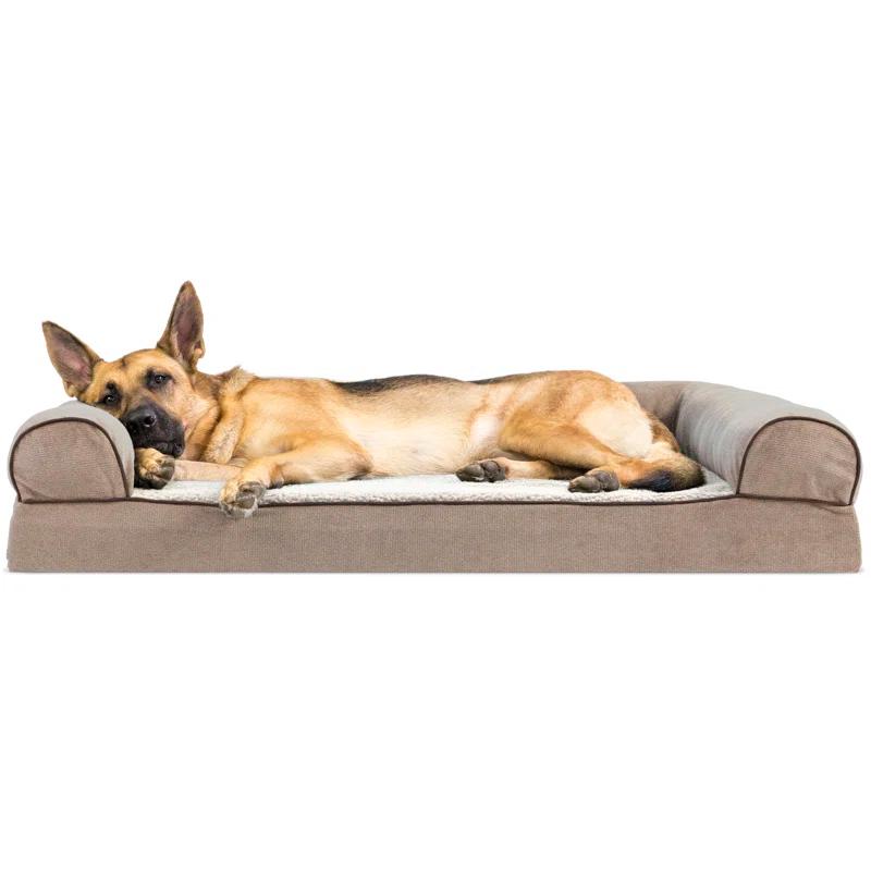 FurHaven Orthopedic Suede Pet Bed