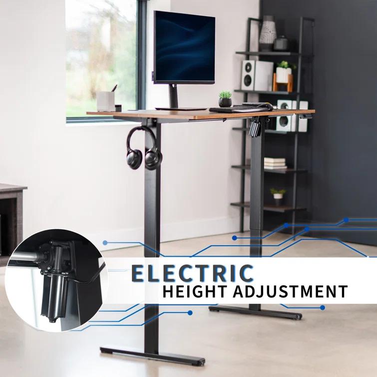 Vivo VIVO 55" x 24" Electric Sit Stand Desk, Height Adjustable Workstation (E155TB series)