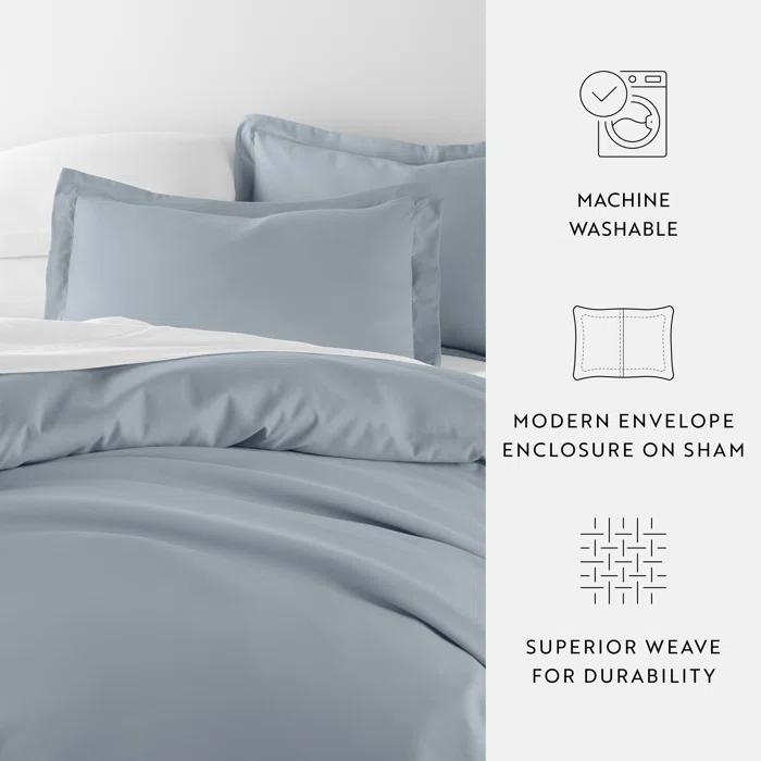 IEnjoy Home Super Soft Double Brushed Duvet Cover Set
