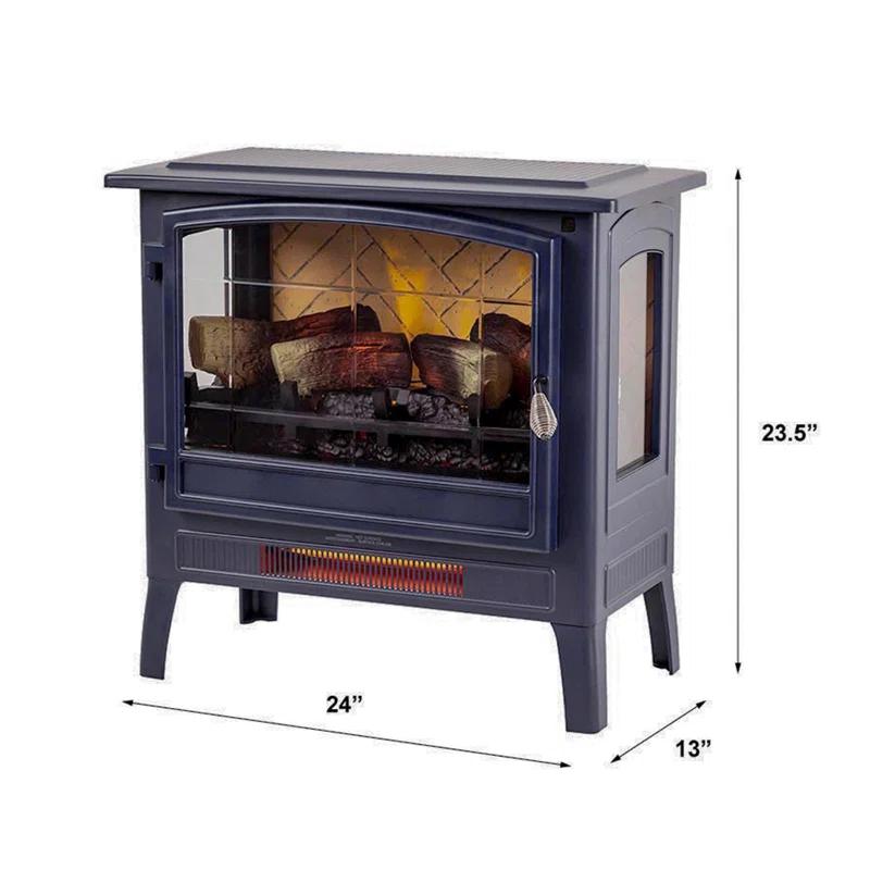 Country Living Smart Infrared Electric Fireplace Stove Heater, Alexa and Google Home Compatible